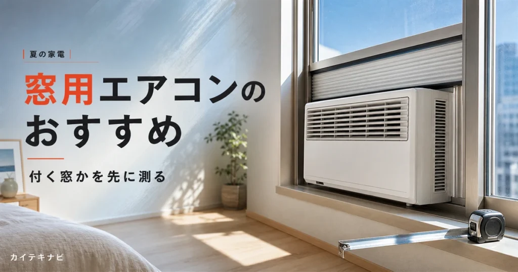 ウォームグレーの壁とテラコッタのラグでまとめた窓辺の居室のイメージ｜窓用エアコンのおすすめと選び方